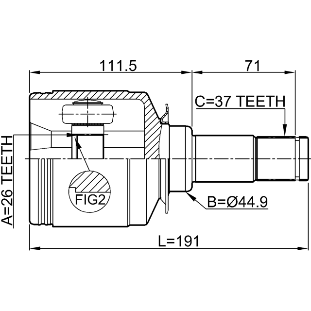 FEBEST 1611-164FLH