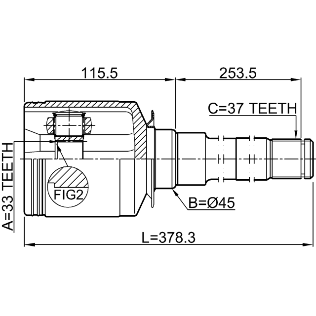 FEBEST 1611-164SRH