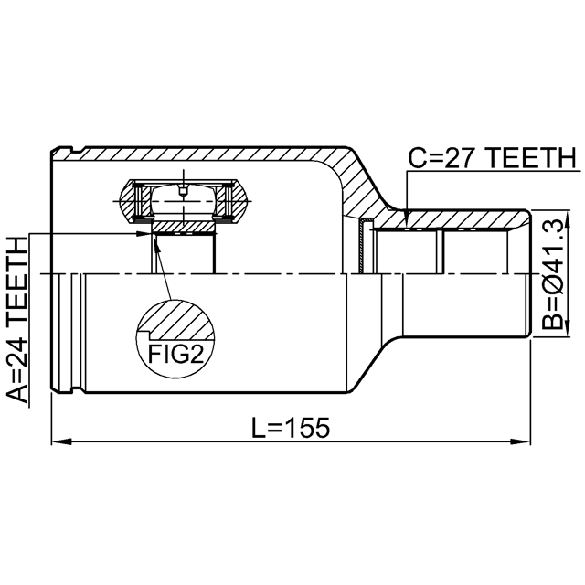 FEBEST 1611-253LH