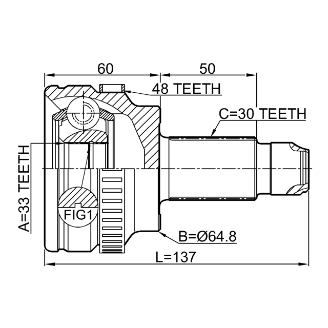 FEBEST 1910-E60A48
