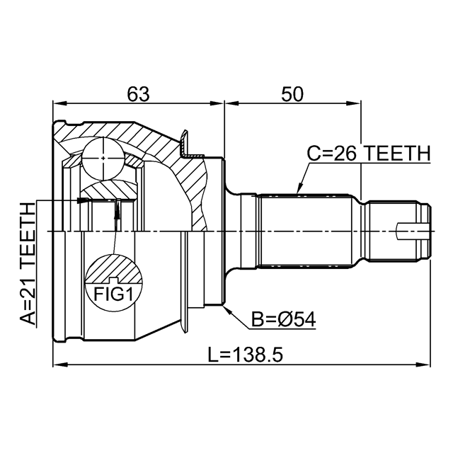 FEBEST 1910-R50