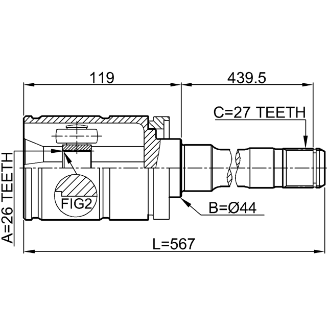 FEBEST 1911-E53RH