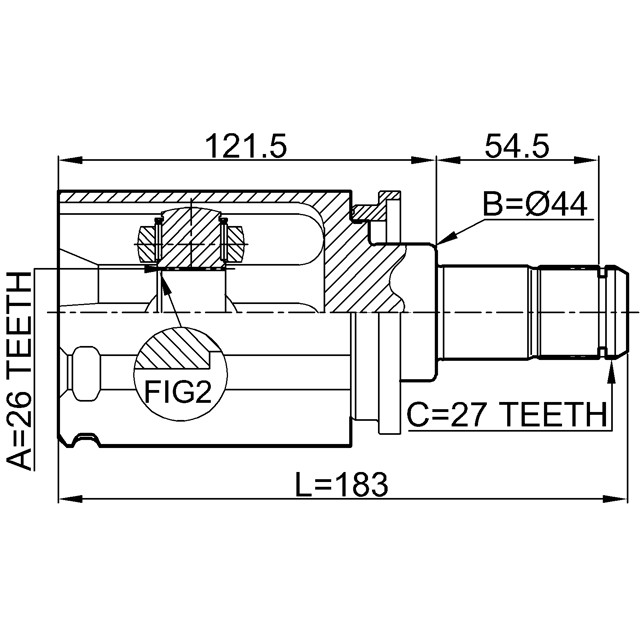 FEBEST 1911-E70LH