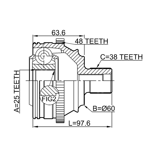 FEBEST 2310-TRSYNA48