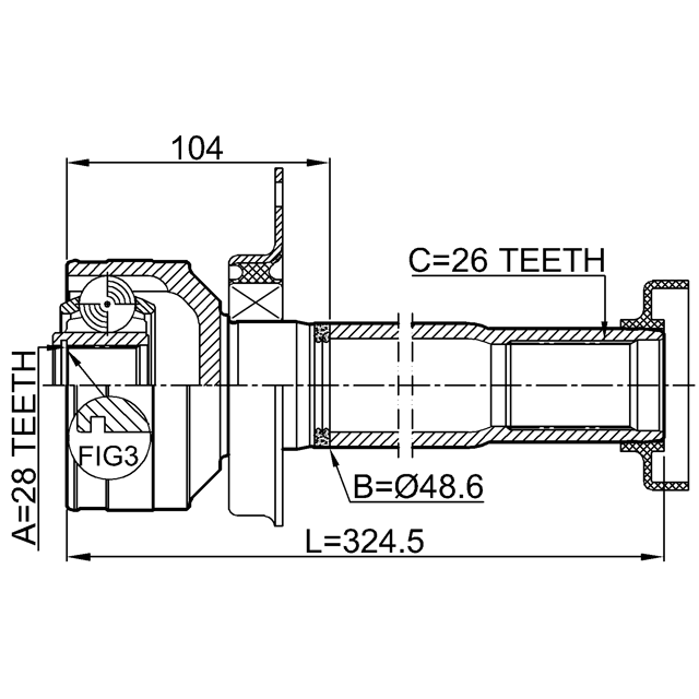 FEBEST 2311-T5DRH