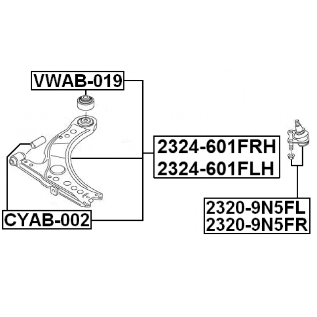 FEBEST 2324-601FRH