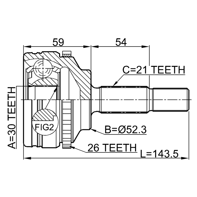 FEBEST 2410-LOGA26