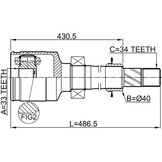 FEBEST 2411-CAPTRH