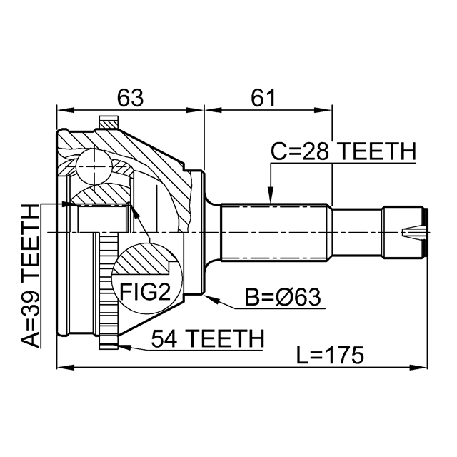 FEBEST 2510-BOXA54