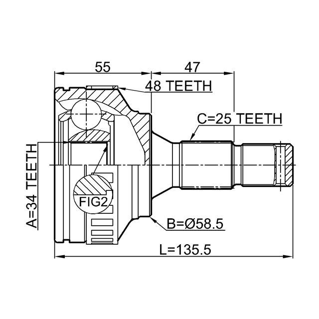 FEBEST 2510-M59A48