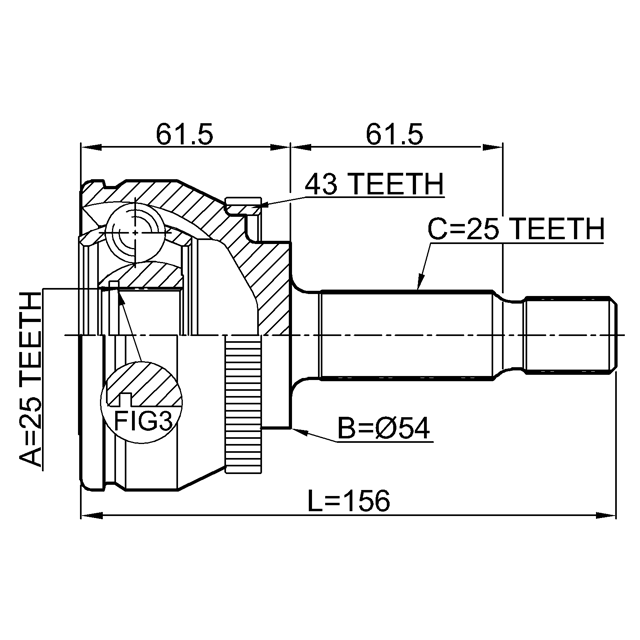 FEBEST 2710-V40A43