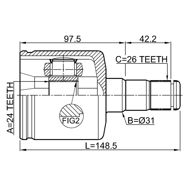 FEBEST 2711-S80ATLH