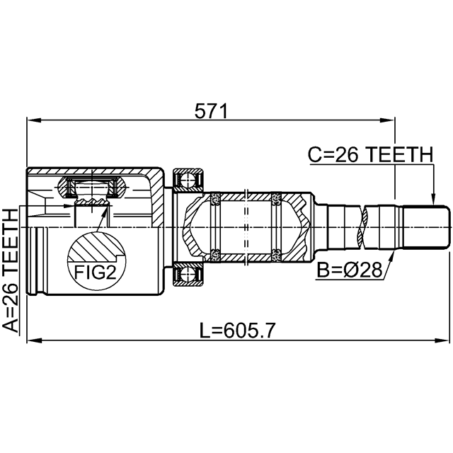 FEBEST 2711-S80AWDTRH