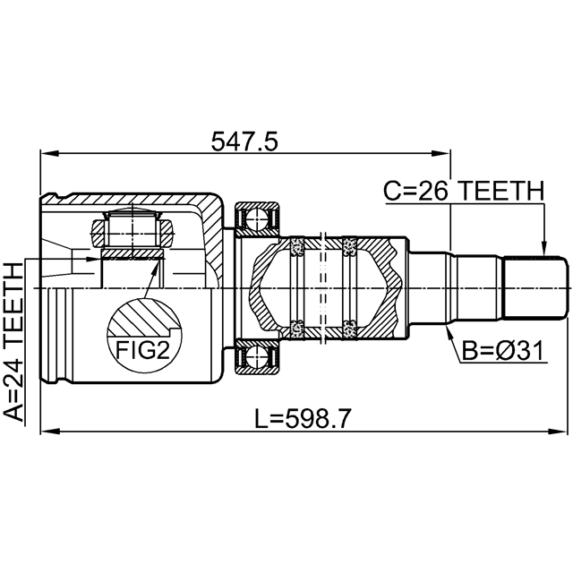 FEBEST 2711-V70RH