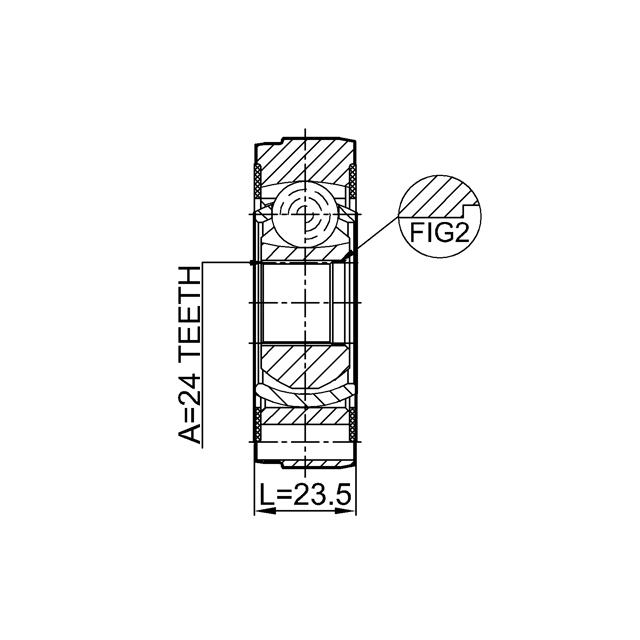 FEBEST 2711-XC90SHA