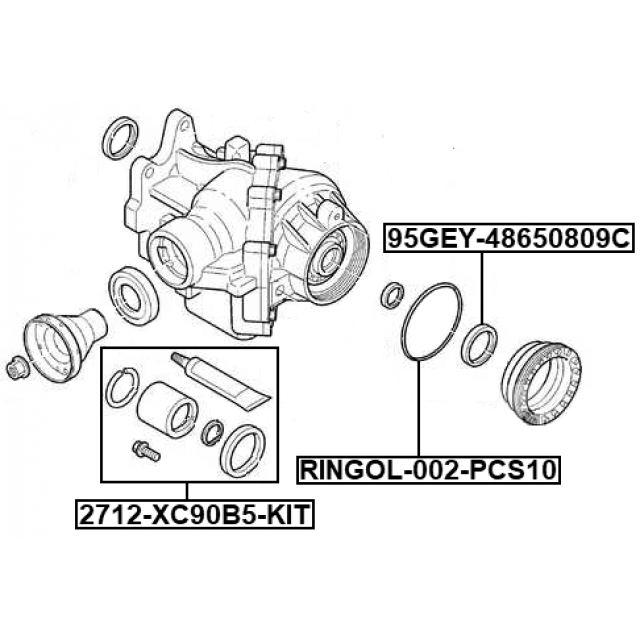 FEBEST 2712-XC90B5-KIT