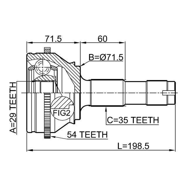 FEBEST 2810-DRUSA54