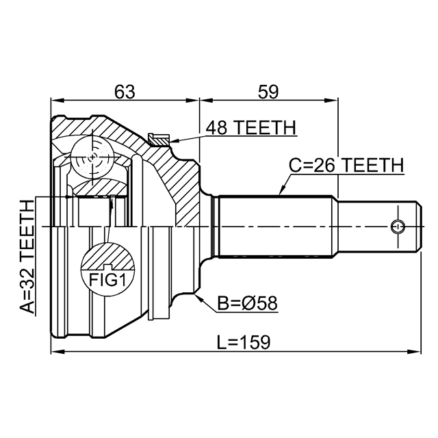 FEBEST 6510-003A48