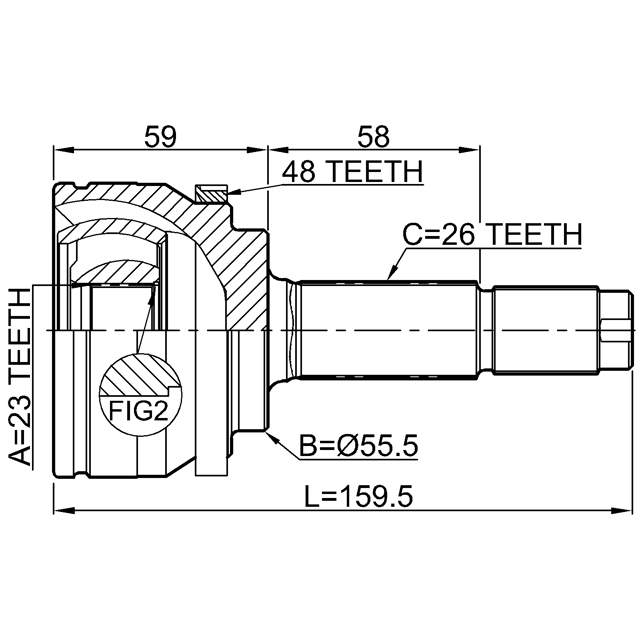 FEBEST 6510-004A48