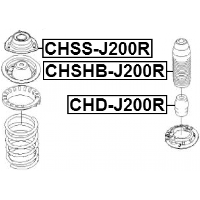 FEBEST CHD-J200R