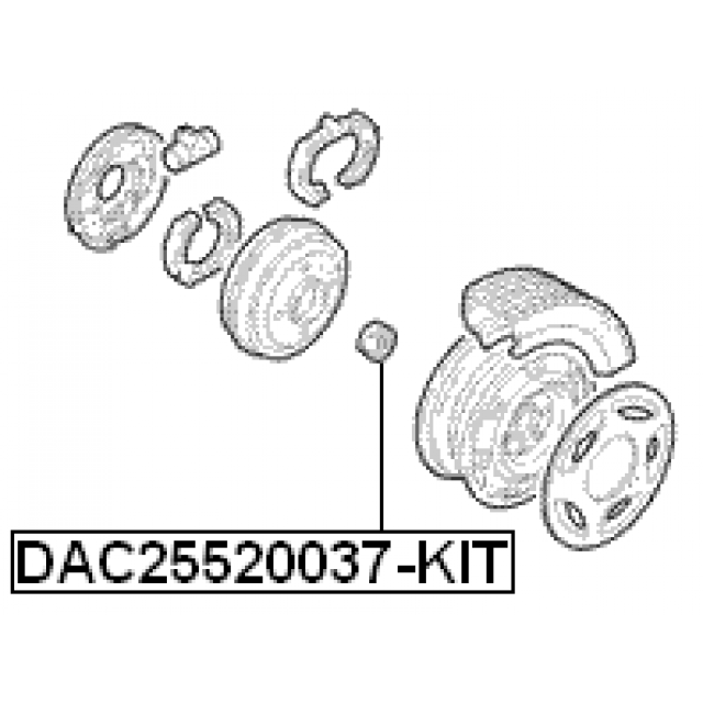 FEBEST DAC25520037-KIT