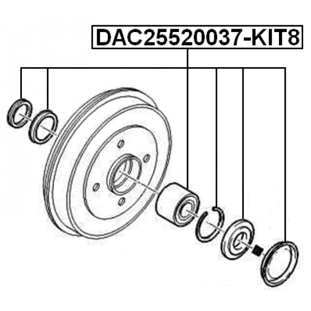 FEBEST DAC25520037-KIT8