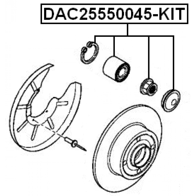 FEBEST DAC25550045-KIT