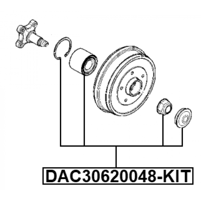 FEBEST DAC30620048-KIT