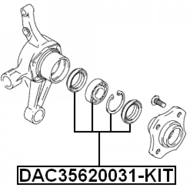 FEBEST DAC35620031-KIT