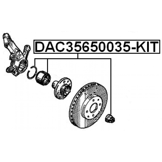FEBEST DAC35650035-KIT