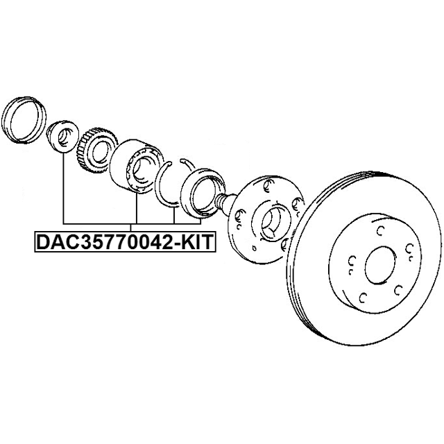 FEBEST DAC35770042-KIT