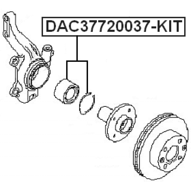 FEBEST DAC37720037-KIT