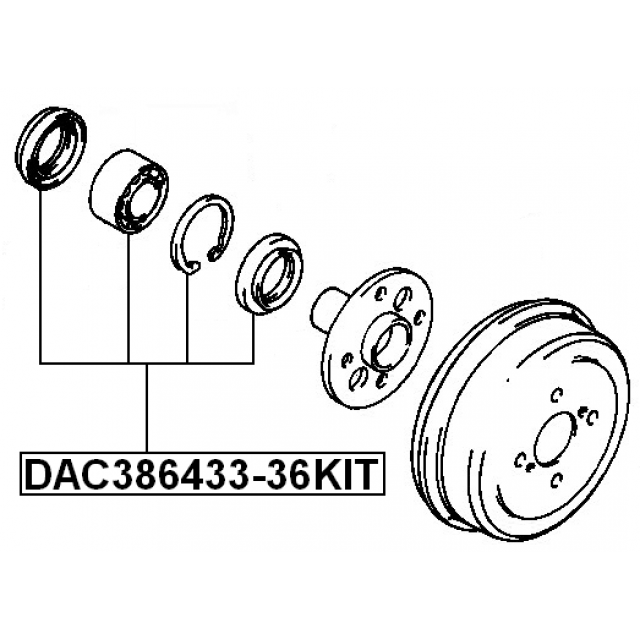 FEBEST DAC386433-36KIT