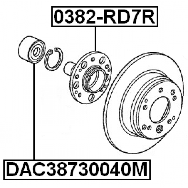 FEBEST DAC38730040M