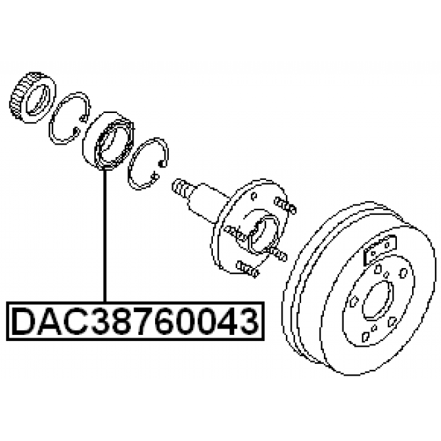 FEBEST DAC38760043