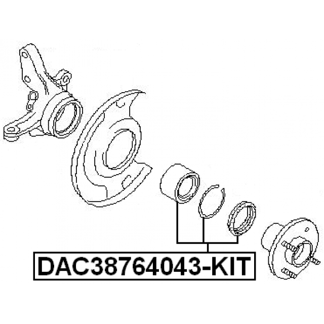 FEBEST DAC38764043-KIT