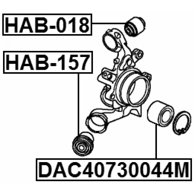 FEBEST DAC40730044M
