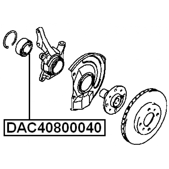 FEBEST DAC40800040