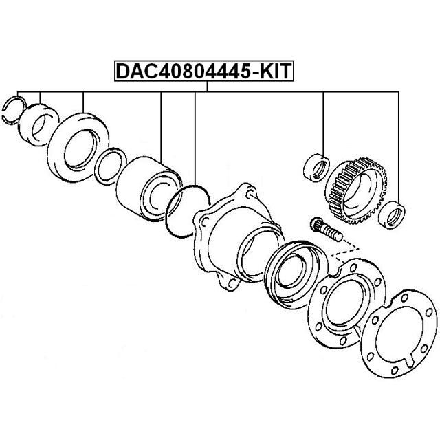 FEBEST DAC40804445-KIT
