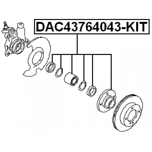 FEBEST DAC43764043-KIT