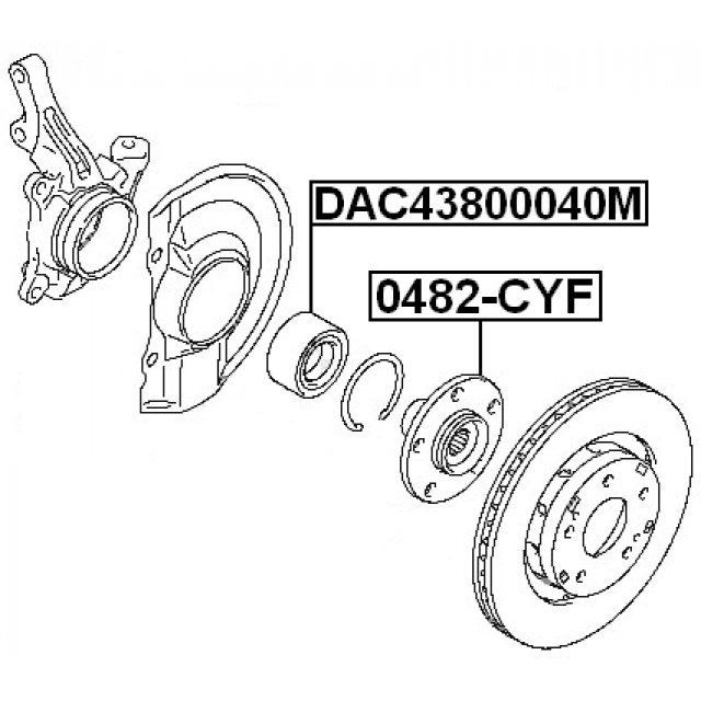 FEBEST DAC43800040M