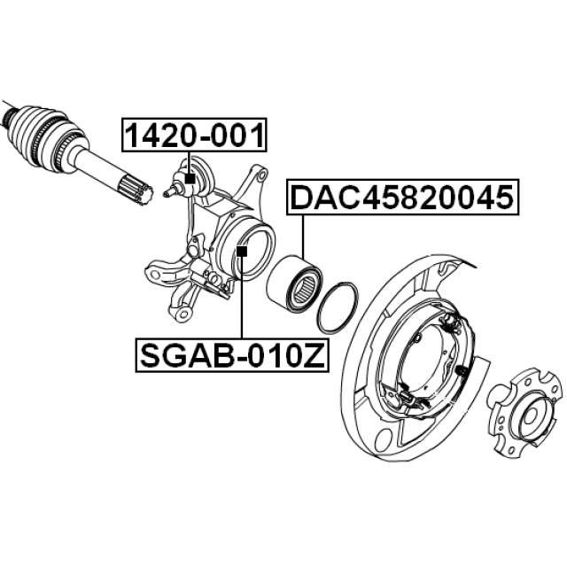 FEBEST DAC45820045