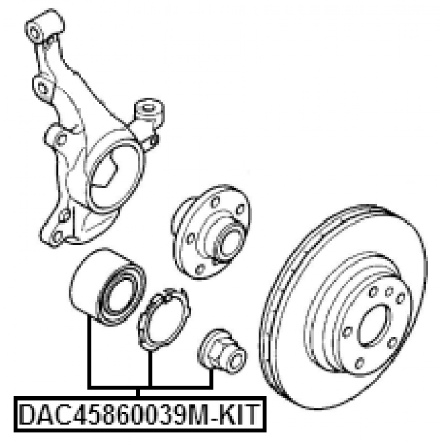 FEBEST DAC45860039M-KIT