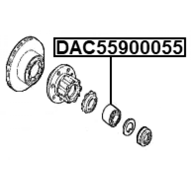 FEBEST DAC55900055