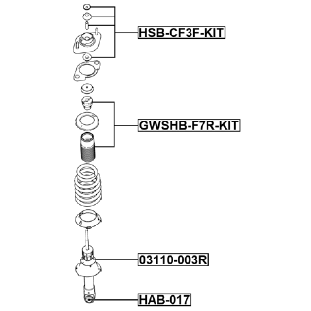 FEBEST GWSHB-F7R-KIT