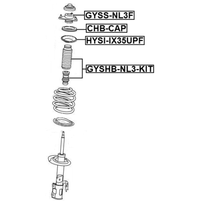 FEBEST GYSHB-NL3-KIT
