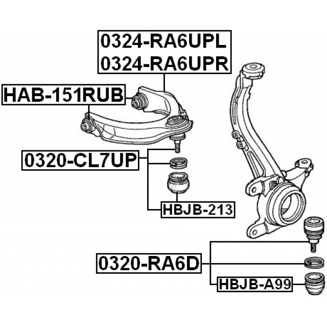FEBEST HAB-151RUB