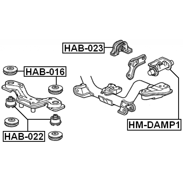 FEBEST HM-DAMP1