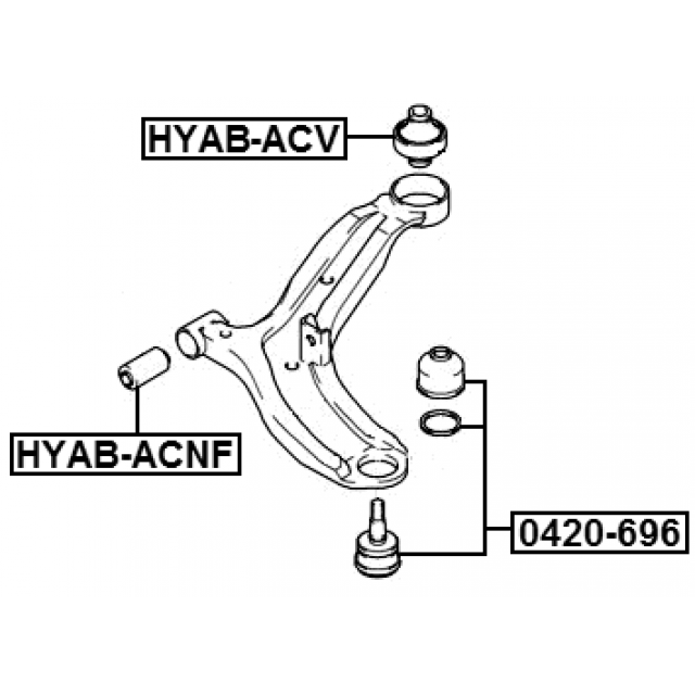 FEBEST HYAB-ACV