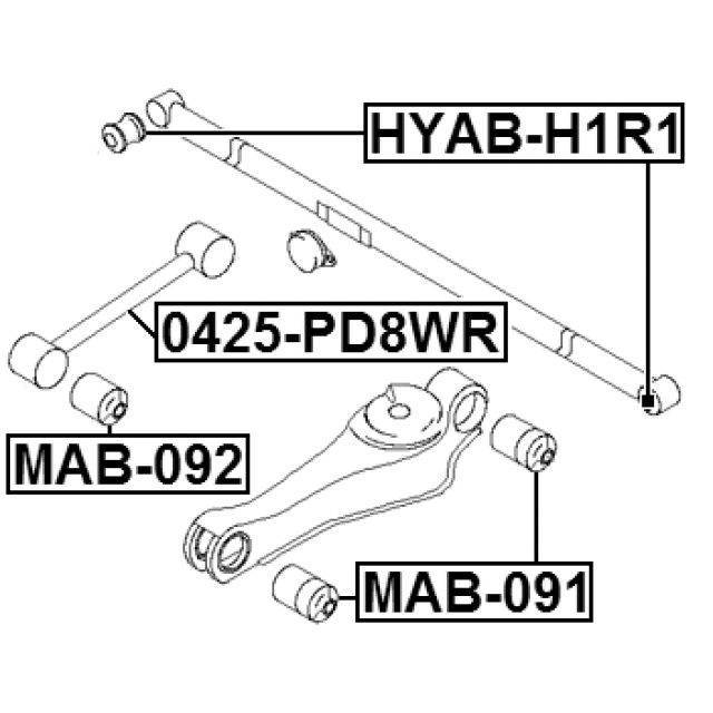 FEBEST HYAB-H1R1